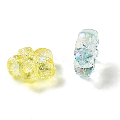 UV Plating Acrylic Beads OACR-G036-08-1
