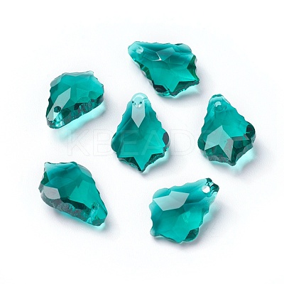 Faceted Glass Pendants GLAA-F068-C18-01-1