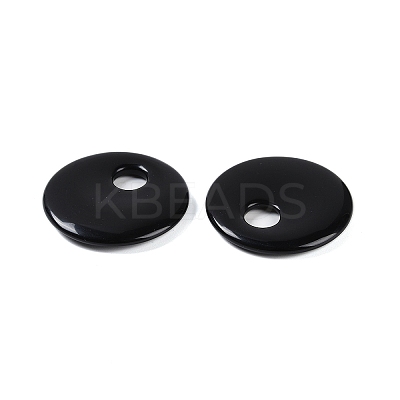 Natural Obsidian Pendants G-C140-10A-1