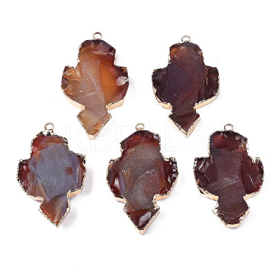 Natural Red Agate Big Pendants G-S359-362-1
