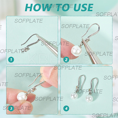 60Pcs Brass Wire Earring Findings FIND-SP0003-67B-P-1