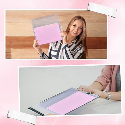 Plastic Stationery Storage Pockets AJEW-GF0009-32-1