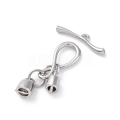 Brass Toggle Clasps KK-Z084-13P-1