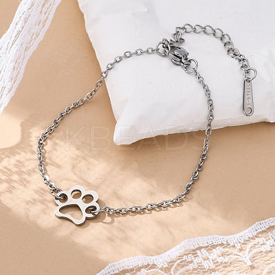 Tarnish Resistant 201 Stainless Steel Link Bracelets STAS-T040-JN020-1-1