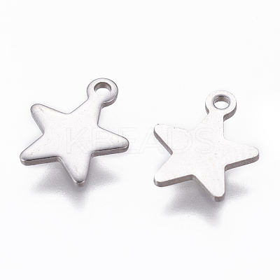 Non-Tarnish 304 Stainless Steel Charms X-STAS-L234-069P-1
