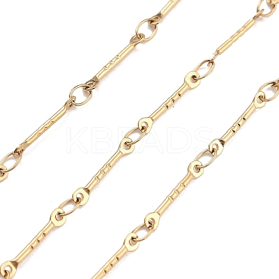 PVD Vacuum Plating 304 Stainless Steel Bar Link Chain CHS-H026-03G-1