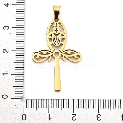 304 Stainless Steel Pendants LS-STAS-R134-04G-02-1