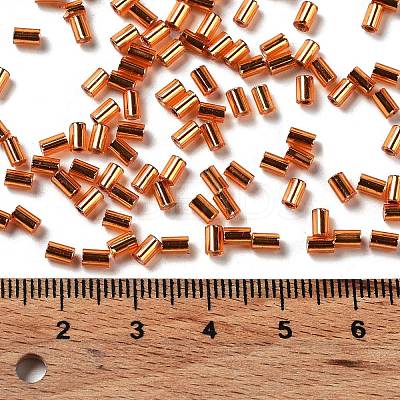 Baking Paint Glass Round Bugle Beads SEED-Z002-A-E09-1