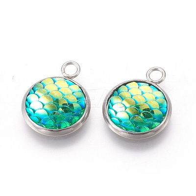 Resin Pendants RESI-L024-08-1