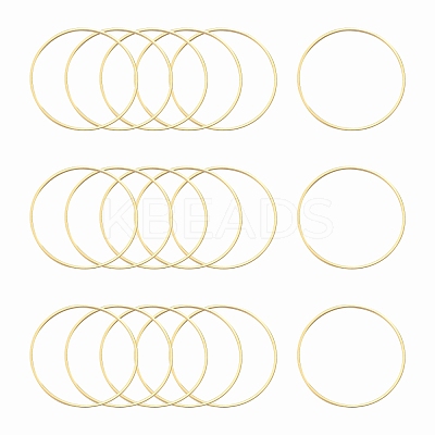 Brass Linking Rings KK-Y003-03L-G-1