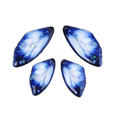 Transparent Epoxy Resin Pendants RESI-T057-31A-1