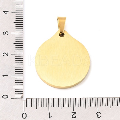 Ion Plating(IP) 304 Stainless Steel Pendant STAS-H182-02G-1