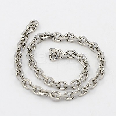Tarnish Resistant 3.28 Feet 304 Stainless Steel Cable Chains X-CHS-K002-04-3mm-1