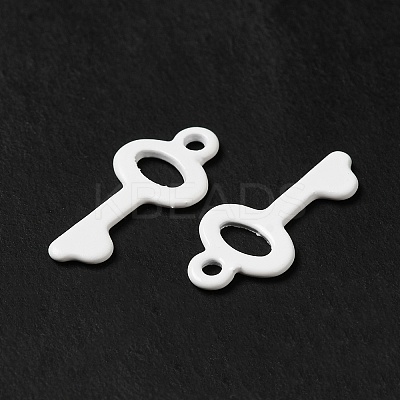 Spray Painted 201 Stainless Steel Pendants STAS-I672-09B-1