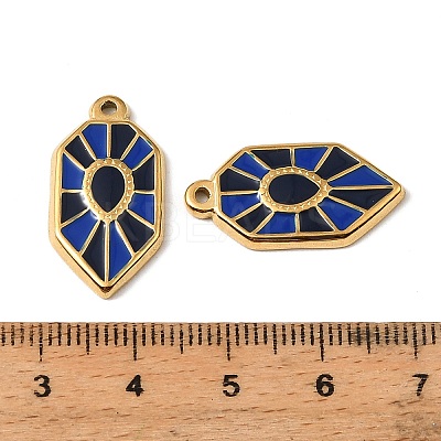 304 Stainless Steel Enamel Pendants STAS-I371-20G-03-1