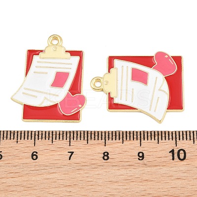 Medical Theme Alloy Enamel Pendants AL-CBA2919-03G-09C-1