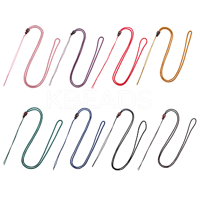 24Pcs 8 Styles Nylon Cord Necklace Makings NJEW-SC0001-43-1
