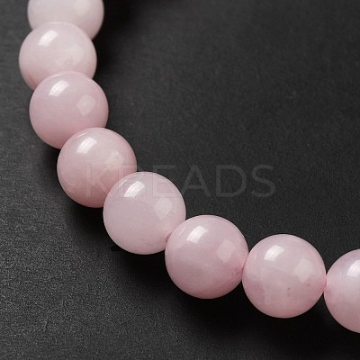 Natural Rose Quartz Moon and Star Beaded Stretch Bracelet for Women G-G997-C05-1