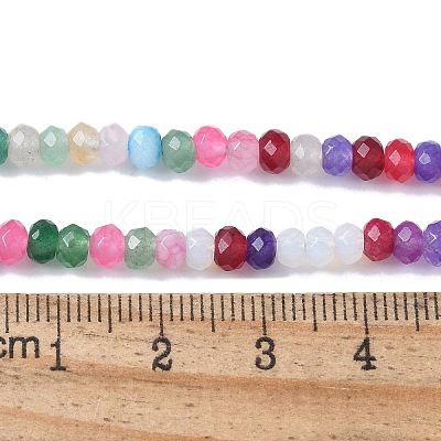 Dyed Natural Malaysia Jade Rondelle Beads Strands G-E316-2x4mm-67-1