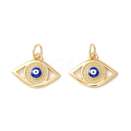 Rack Plating Brass Enamel Pendants KK-D073-28G-02-1