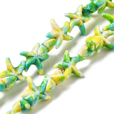 Synthetic Turquoise Dyed Beads Strands X-G-P507-04G-1