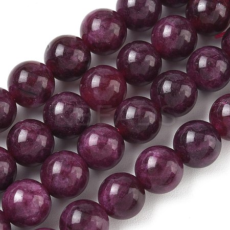 Dyed Natural Malaysia Jade Beads Strands G-G021-01D-06-1