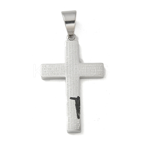 304 Stainless Steel Pendants STAS-G346-22PEB-1