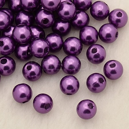 Imitation Pearl Acrylic Beads PL612-05-1