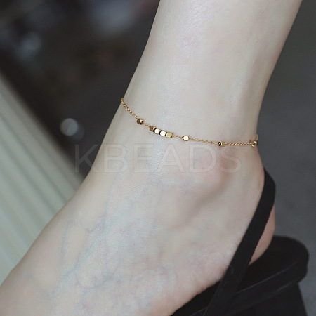 316L Surgical Stainless Steel Charm Anklets for Women FS-WG47470-18-1