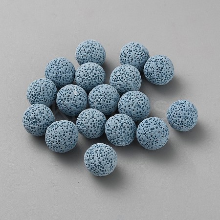26Pcs Dyed Natural Lava Rock Beads G-WH0031-12A-1