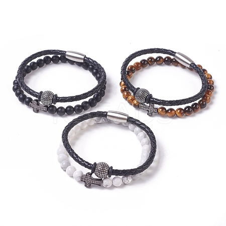 Stackable Bracelets Sets BJEW-JB04836-1