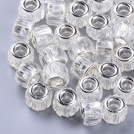 Transparent Resin European Beads RPDL-Q023-A-C04-1