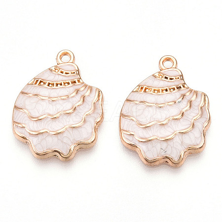 Rack Plating Alloy Enamel Pendant X-ENAM-Q449-12G-04-1