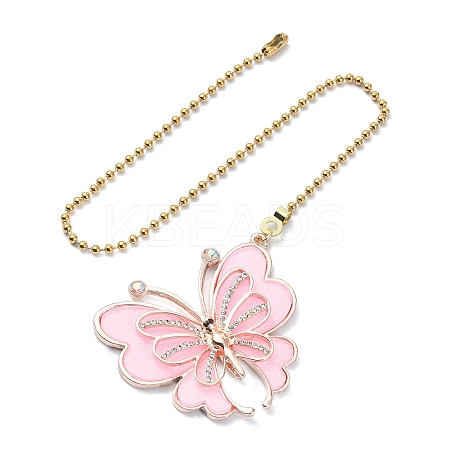 Butterfly Alloy Rhinestone Ceiling Fan Pull Chain Extenders FIND-JF00115-02-1