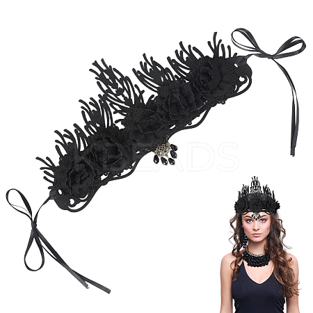 Felt Cloth and Alloy Headwear Crown OHAR-WH20020-01A-1