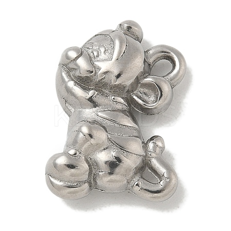 Anti-Tarnish 304 Stainless Steel Pendants STAS-Q334-34P-1