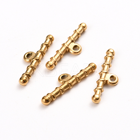 Ion Plating(IP) 304 Stainless Steel Toggle Clasps Parts STAS-D142-05C-G-1