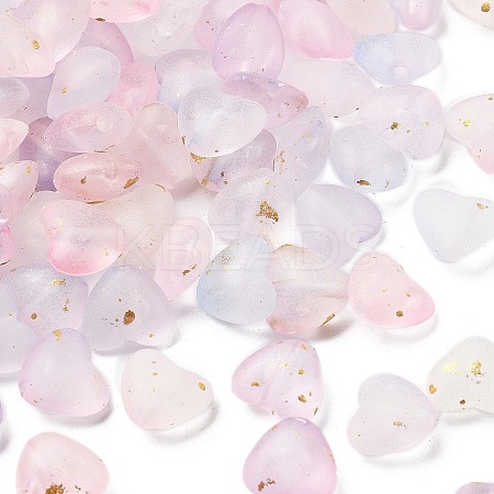 Frosted Transparent Acrylic Beads X1-OACR-F013-05-1