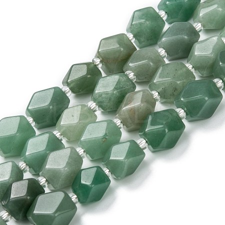 Natural Green Aventurine Beads Strands G-C182-11-1
