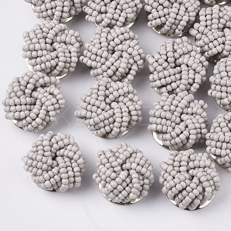 Glass Seed Beads Cabochons FIND-S321-05E-1