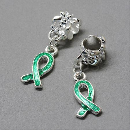 Alloy Enamel European Dangle Charms MPDL-R046-08B-1