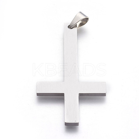 Tarnish Resistant 304 Stainless Steel Saint Peter's Cross Big Pendants LS-STAS-L218-04P-1