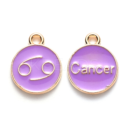 Alloy Enamel Pendants ENAM-S124-01A-01D-1