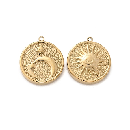 304 Stainless Steel Pendants STAS-L022-498G-1