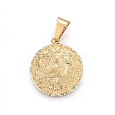 304 Stainless Steel Pendants STAS-P211-20G-1