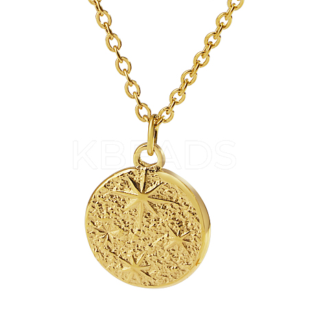 Stylish 304 Stainless Steel Sunbeam Pendant Necklaces for Women Daily Wear YM0399-5-1