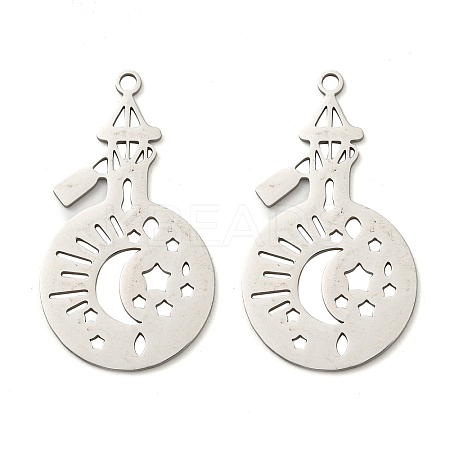 Non-Tarnish 201 Stainless Steel Pendants LS-STAS-M318-06P-1