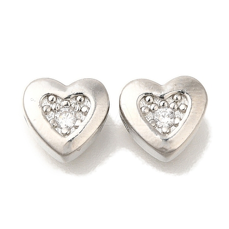 Brass Micro Pave Cubic Zirconia KK-Q001-05P-03-1
