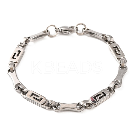 Tarnish Resistant 201 Stainless Steel Link Chain Bracelets BJEW-B078-103P-1