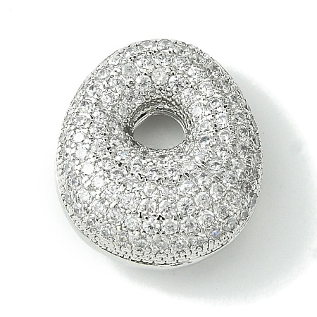 Rack Plating Brass Cubic Zirconia Pendants KK-S378-02P-O-1